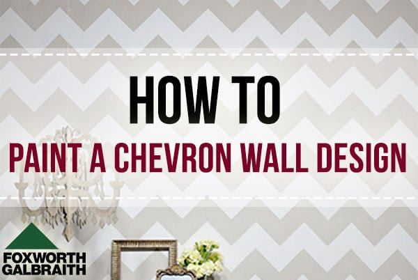 How to Paint Chevron Wall Stripes